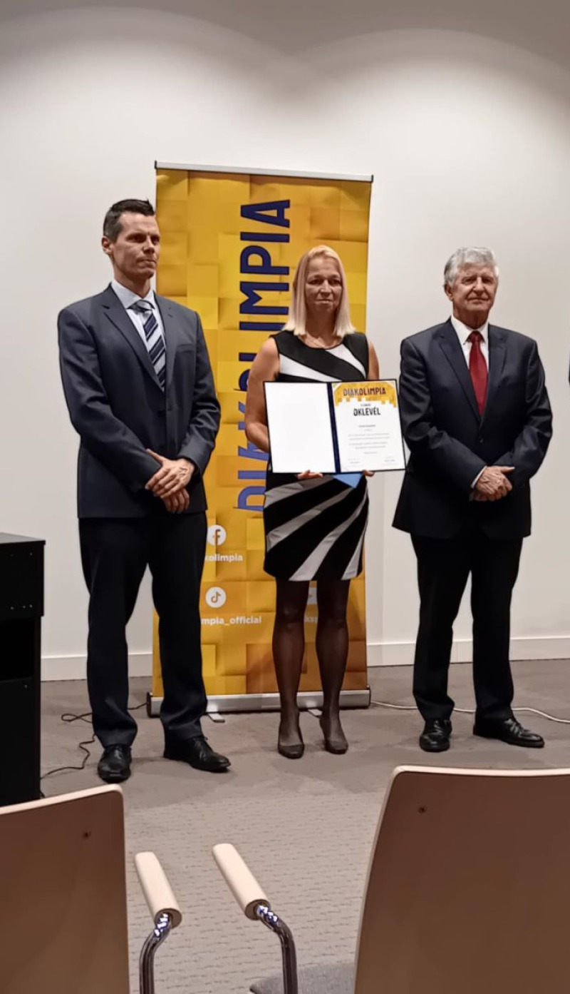 Füredi Zsuzsa tanárnő kapta a 2024/2025-ös tanévi Diákolimpiai Budapesti testnevelő díjat