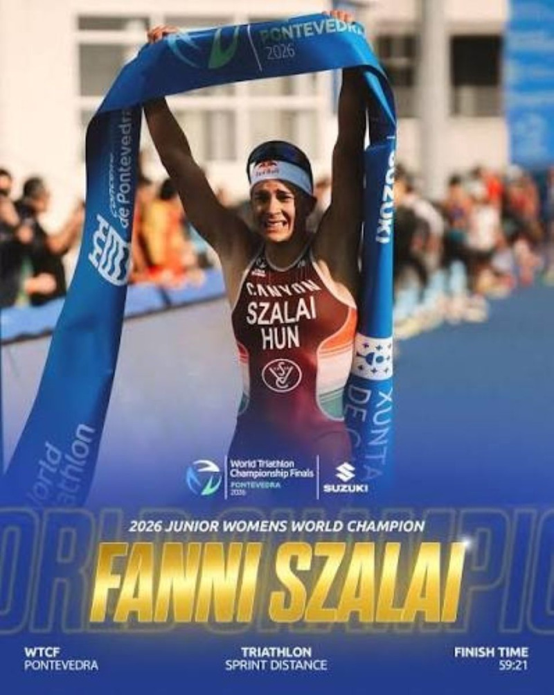 A BUBAKI egykori diákja lett a junior triatlon-világbajnok